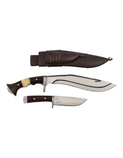 Khukri - Custom join handle with utility knife 13", nôž 49cm čepeľ 32cm