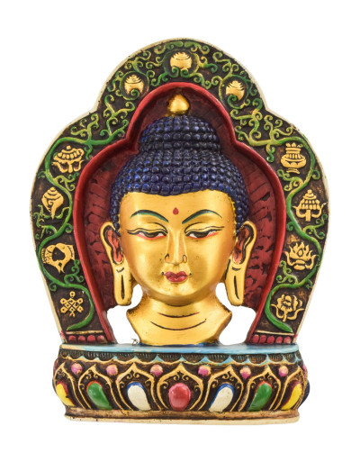 Maska Budha, ručne maľovaná, 18x4x23cm