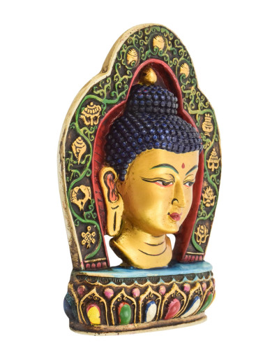 Maska Budha, ručne maľovaná, 18x4x23cm