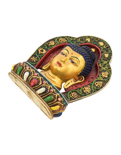 Maska Budha, ručne maľovaná, 18x4x23cm