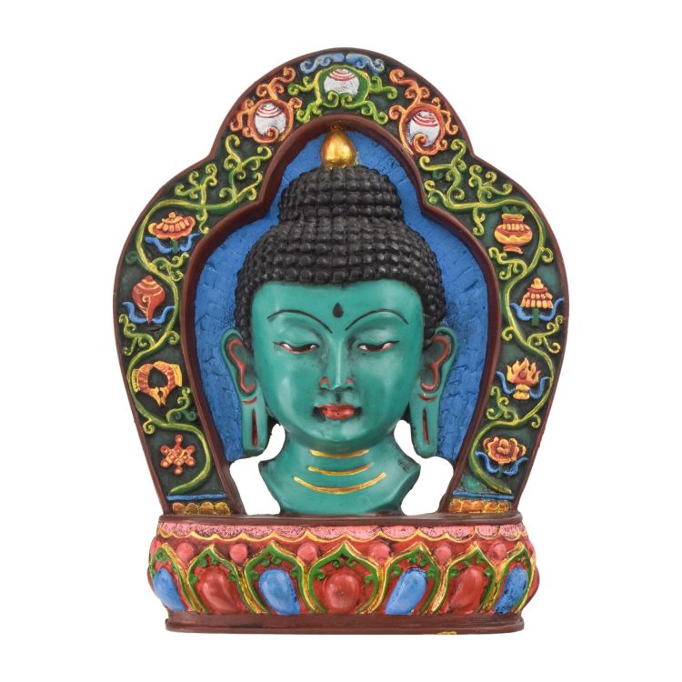 Maska Budha, ručne maľovaná, 18x4x23cm