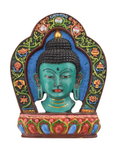 Maska Budha, ručne maľovaná, 18x4x23cm