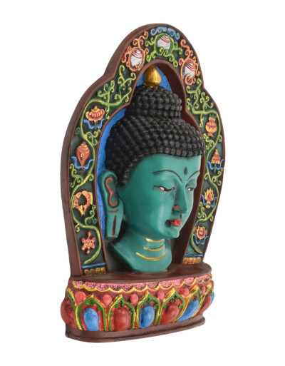Maska Budha, ručne maľovaná, 18x4x23cm
