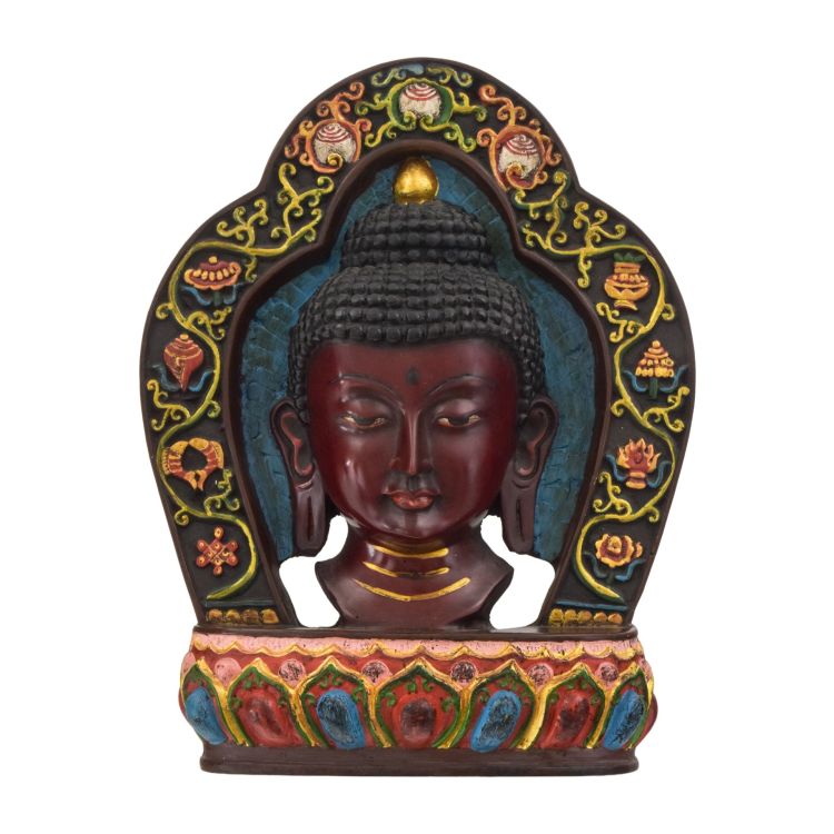 Maska Budha, ručne maľovaná, 18x4x23cm