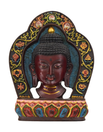 Maska Budha, ručne maľovaná, 18x4x23cm
