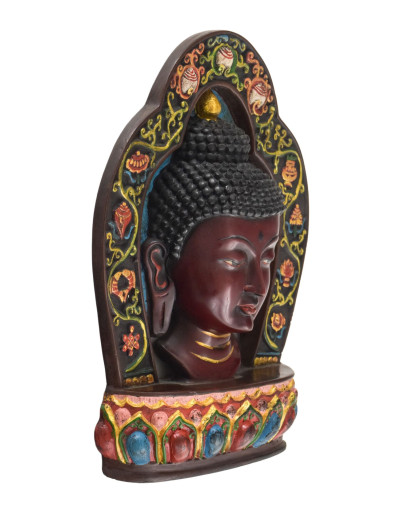 Maska Budha, ručne maľovaná, 18x4x23cm
