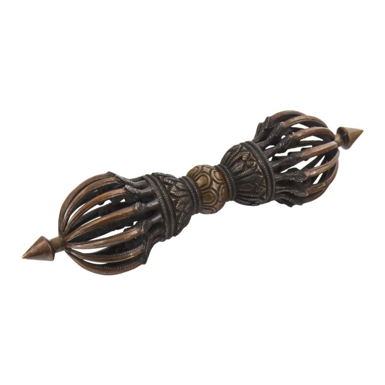 Dorje,medené, 15 hrotov, 26cm