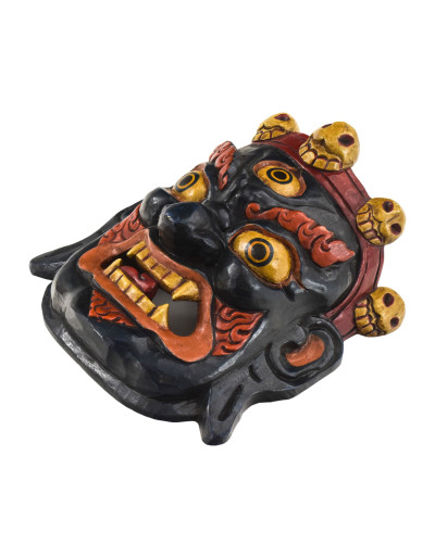 Drevená maska, Bhairab, ručne maľovaný, 29cm