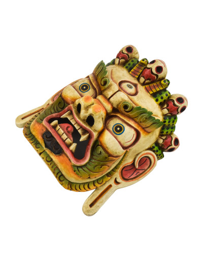 Drevená maska, Bhairab, ručne maľovaný, 31cm