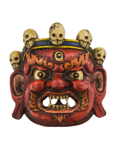 Maska Bhairab, ručne maľovaná, 22cm