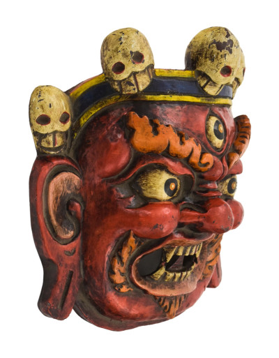 Maska Bhairab, ručne maľovaná, 22cm