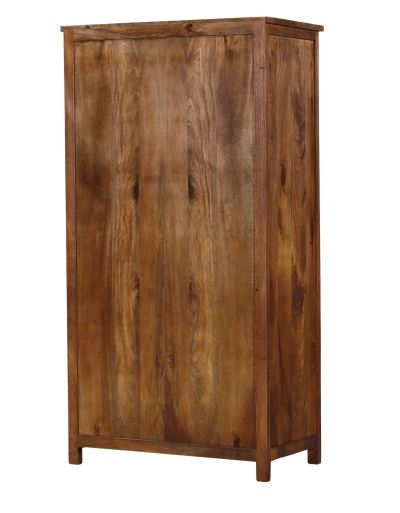 Vyrezávaná skriňa z mangového dreva, ručné práce, 110x60x210cm