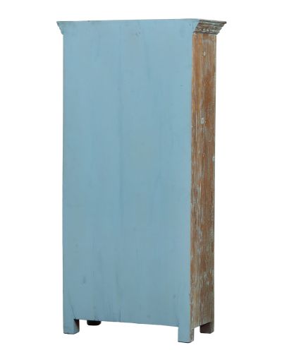Skriňa z teakového dreva, ručné rezby, 90x40x185cm
