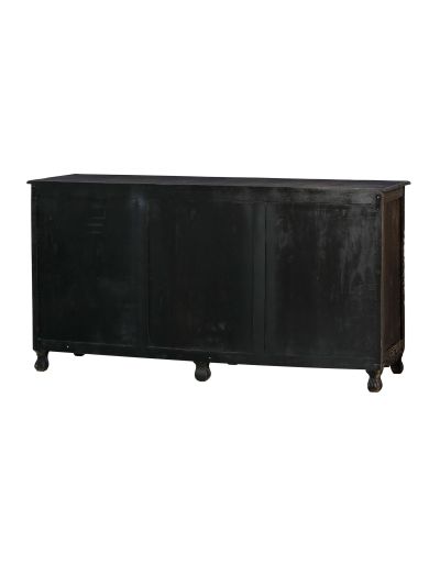 Komoda s vyrezávanými dvierkami, z mangového dreva, 168x51x90cm