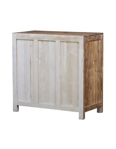 Komoda s vyrezávanými dvierkami, z teakového dreva, 92x45x90cm