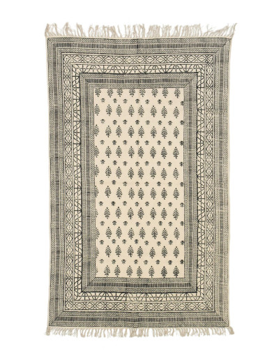 Koberec, ručne tkaný, bavlna, potlač, 123x188cm