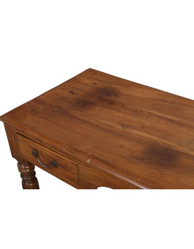 Starý písací stôl z teakového dreva, 120x58x75cm