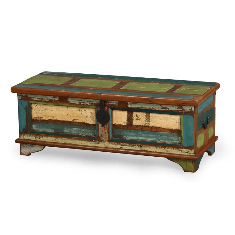Truhla z recyklovaného dreva, 120x45x45cm