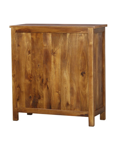 Komoda z mangového dreva, ručne vyrezávané dvierka, 100x43x106cm