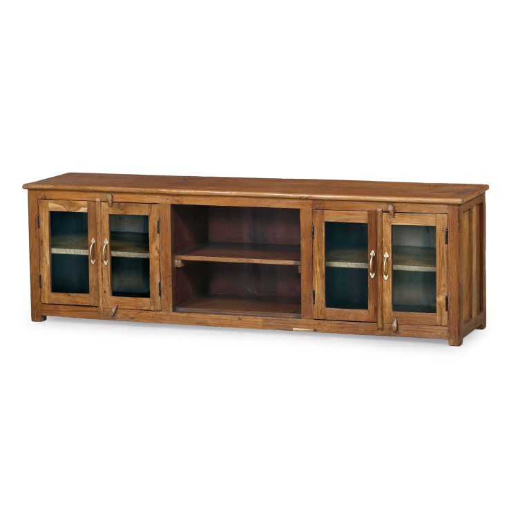 Komoda z teakového dreva pod TV, 176x40x54cm