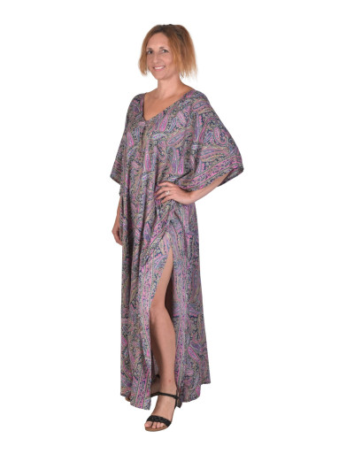 Dlhý kaftan s krátkym rukávom