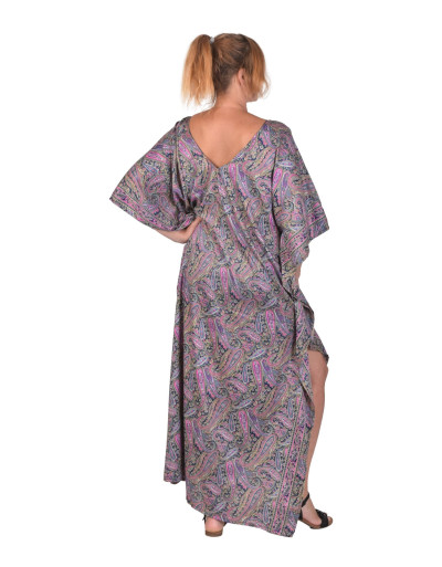 Dlhý kaftan s krátkym rukávom