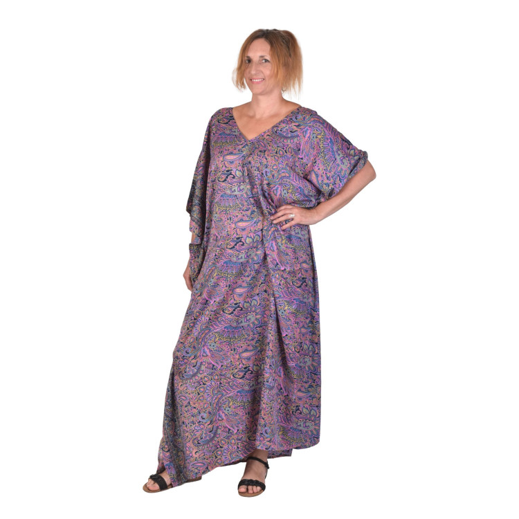 Dlhý kaftan s krátkym rukávom