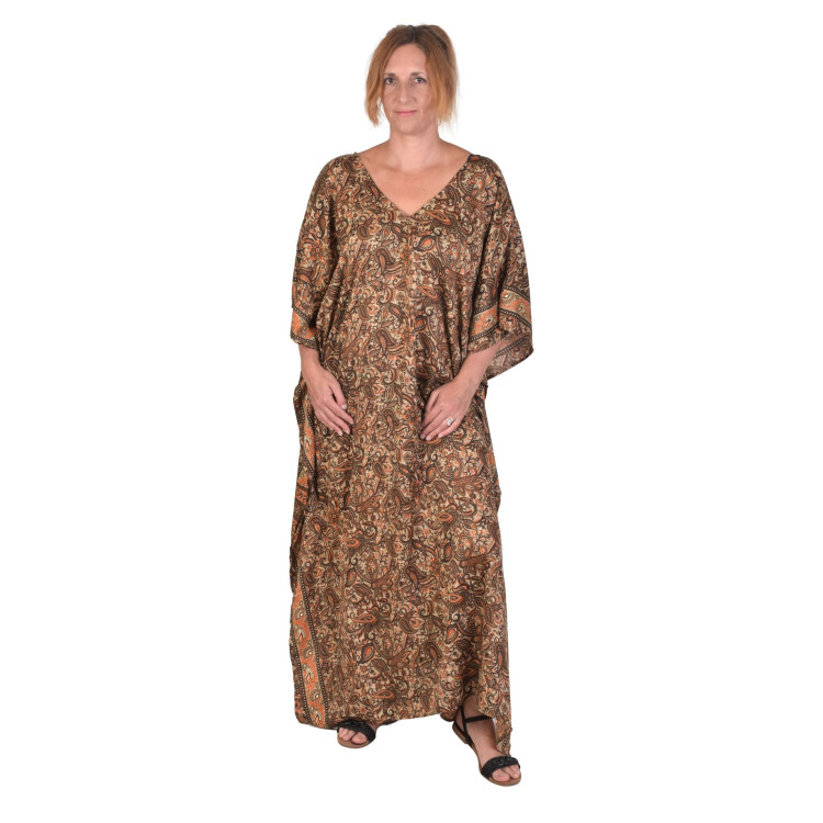 Dlhý kaftan s krátkym rukávom