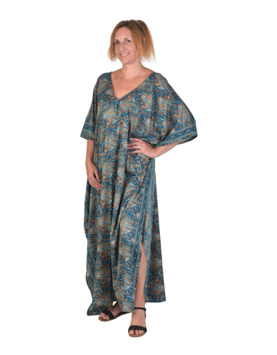 Dlhý kaftan s krátkym rukávom