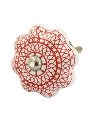 Maľovaná porcelánová úchytka na šuplík
