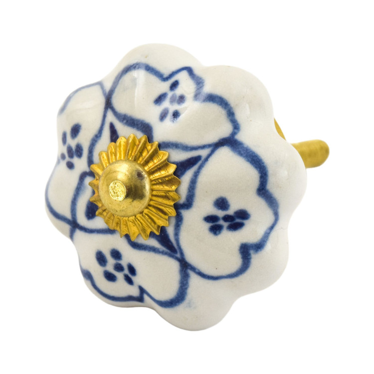 Maľovaná porcelánová úchytka na šuplík