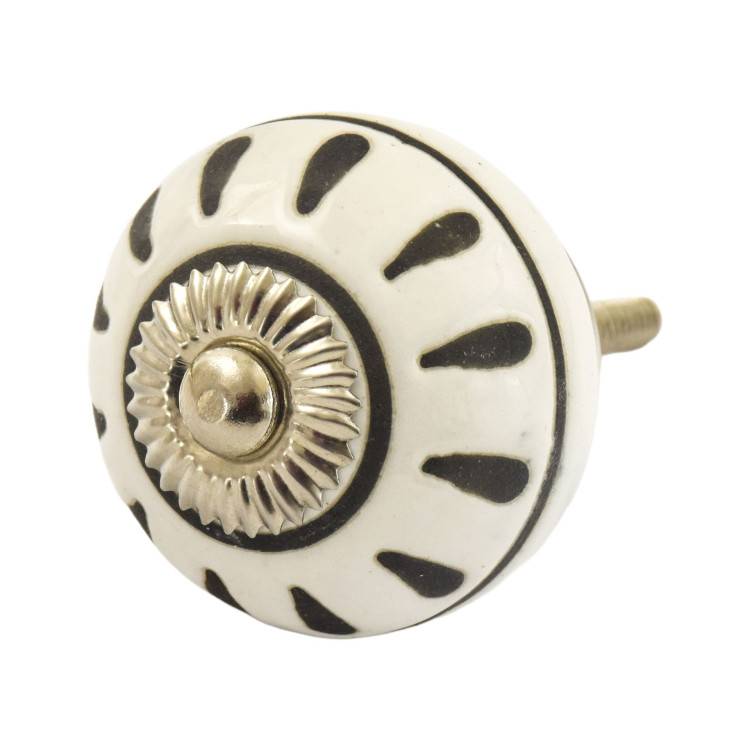 Maľovaná porcelánová úchytka na šuplík