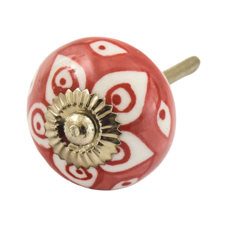 Maľovaná porcelánová úchytka na šuplík