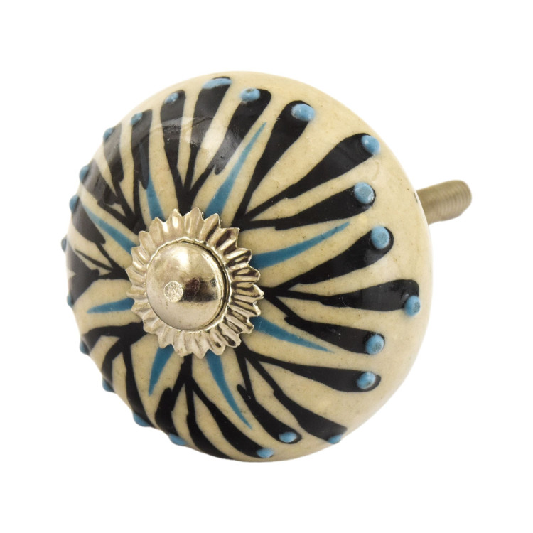 Maľovaná porcelánová úchytka na šuplík