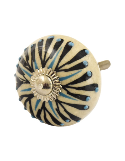 Maľovaná porcelánová úchytka na šuplík