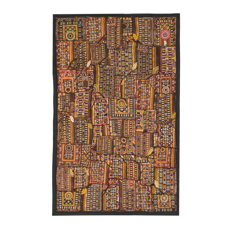 Unikátna tapiséria z Rajastanu, farebná, ručné vyšívanie, 90x140cm