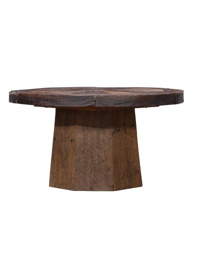 Stolík z recyklovaného dreva, 90x90x49cm