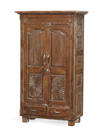Starožitná skriňa z teakového dreva, 100x48x169cm