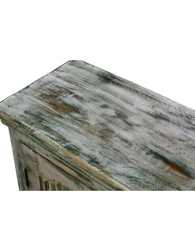 Skrinka z mangového dreva, staré teakové dvere, 84x34x106cm