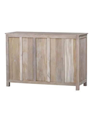 Komoda s ručne vyrezávanými dvierkami, 141x45x97cm