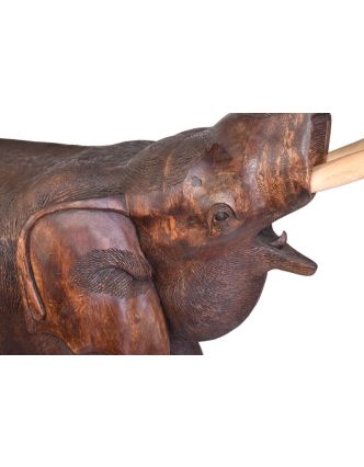 Slon - tropické drevo suar, 115x55x170cm