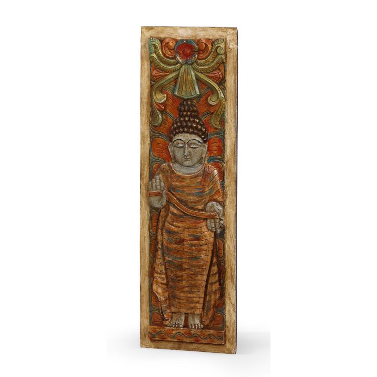 Vyrezávaný panel Budha, 29x4x92cm