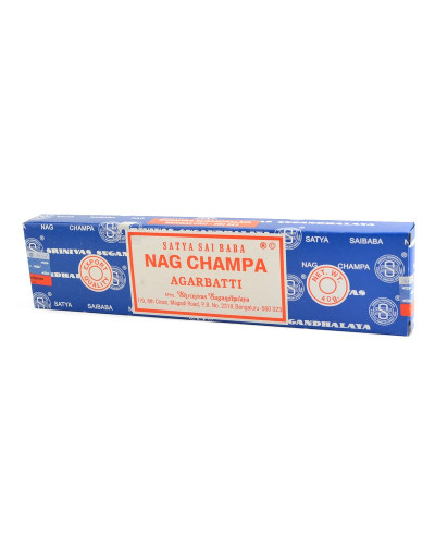 Indické vonné tyčinky Sai Baba Nag Champa, 22cm, 40g