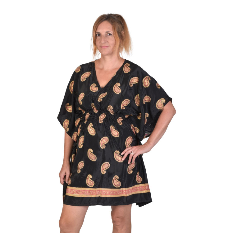Krátky kaftan s gumou v páse