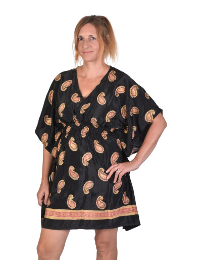 Krátky kaftan s gumou v páse
