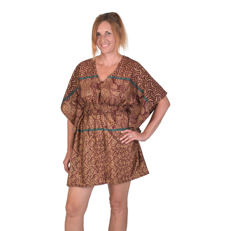 Krátky kaftan s gumou v páse