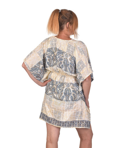 Krátky kaftan s gumou v páse