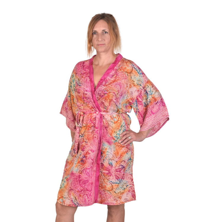 Krátke kimono s opaskom