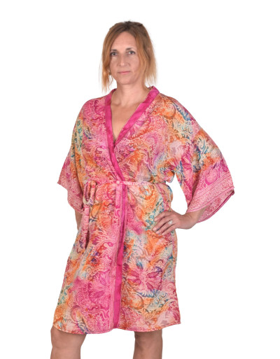 Krátke kimono s opaskom
