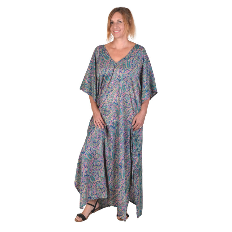 Dlhý kaftan s krátkym rukávom
